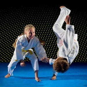 Martial Arts Lessons for Kids in Lenexa KS - Judo Toss Kids Girl